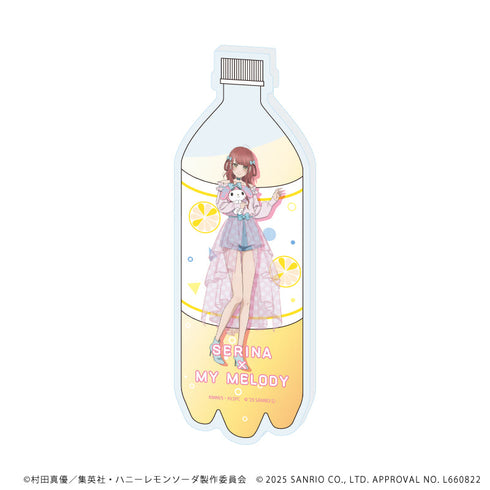 『ハニーレモンソーダ×サンリオキャラクターズ』コレクションボトル03/菅野芹奈×マイメロディ(等身イラスト)